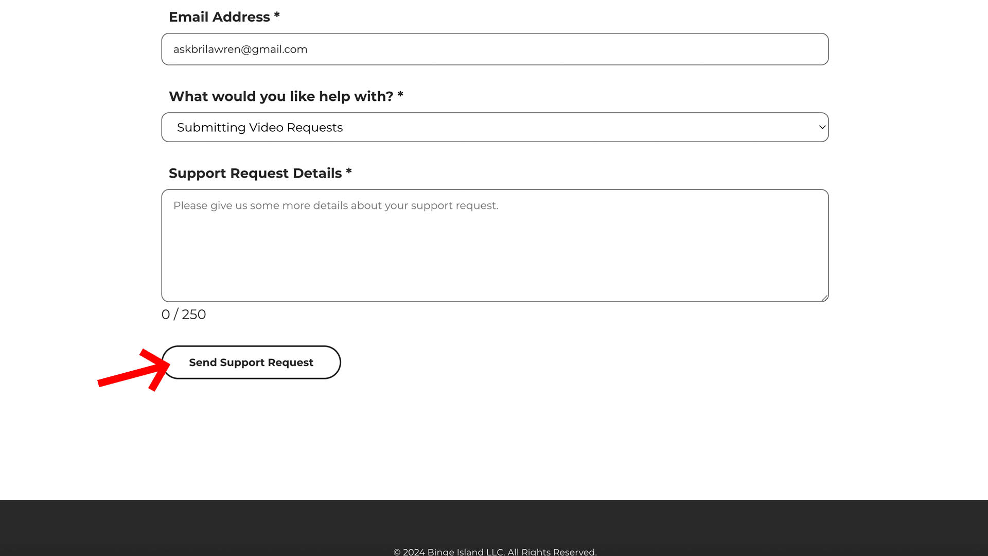 Screen 03 - How to Request Support - Binge Island LLC copy